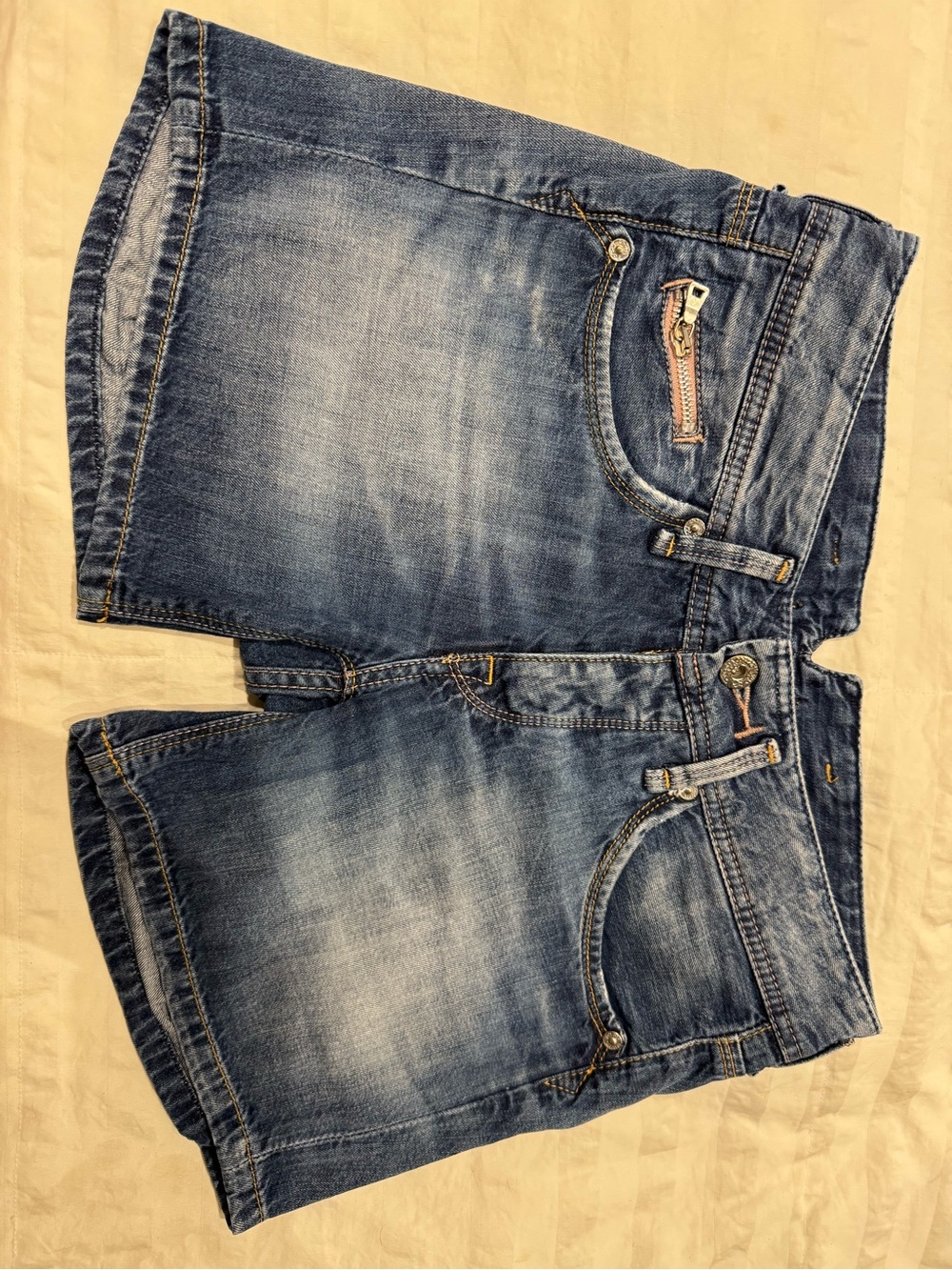 Pepe Jeans Faded Blue Denim Shorts